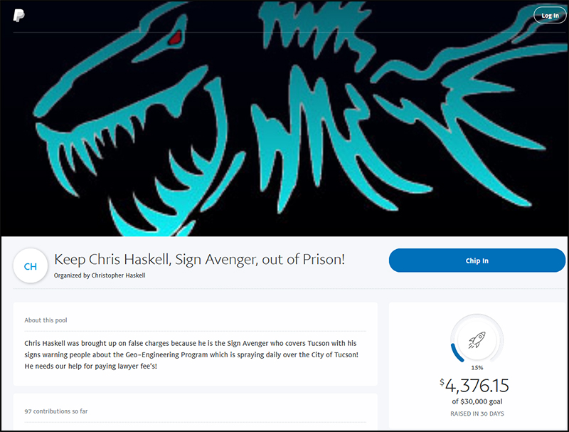 Chris Haskell - help him via PayPal