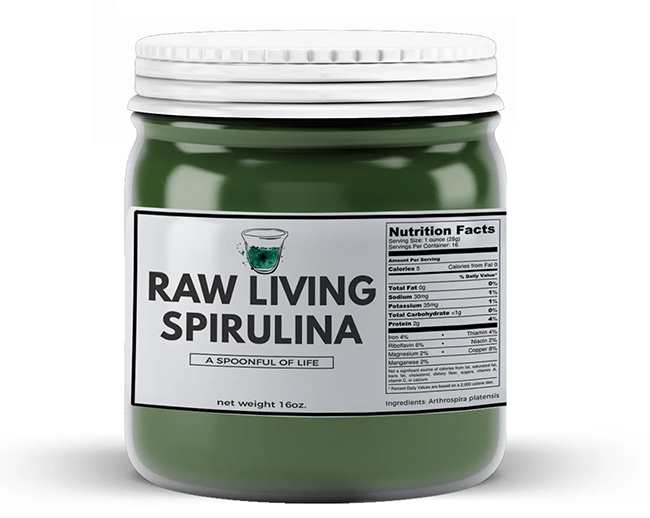 raw living spirulina